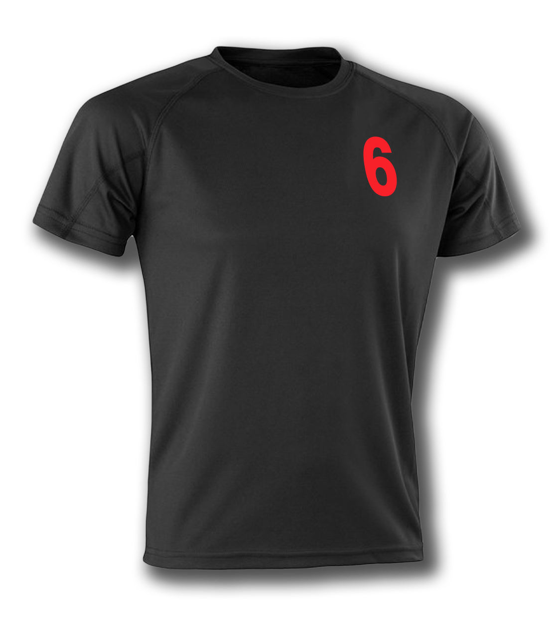 Duncan Edwards- Black '6' Air Cool T-Shirt