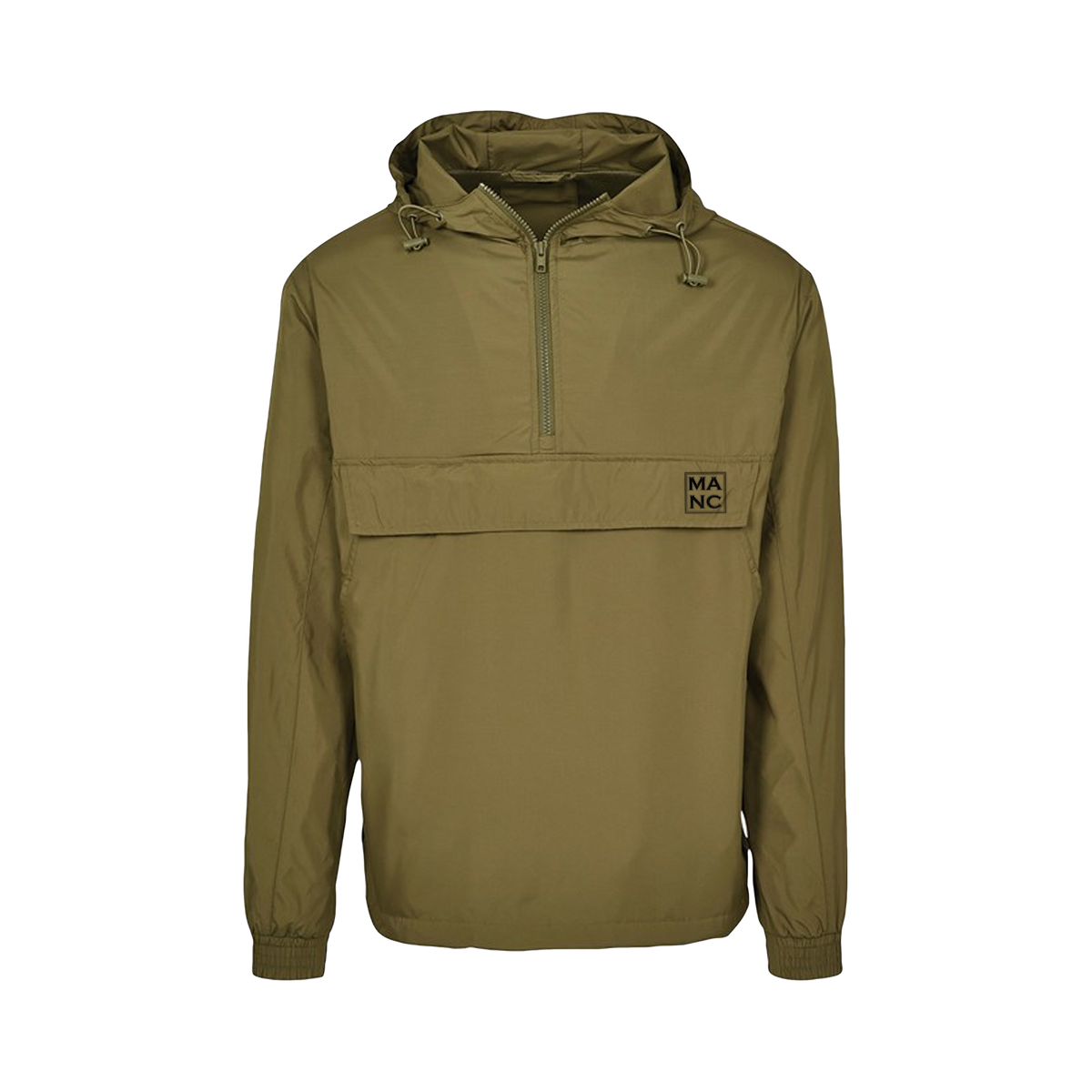 BeeManc Manc Mens Pullover Jacket Khaki