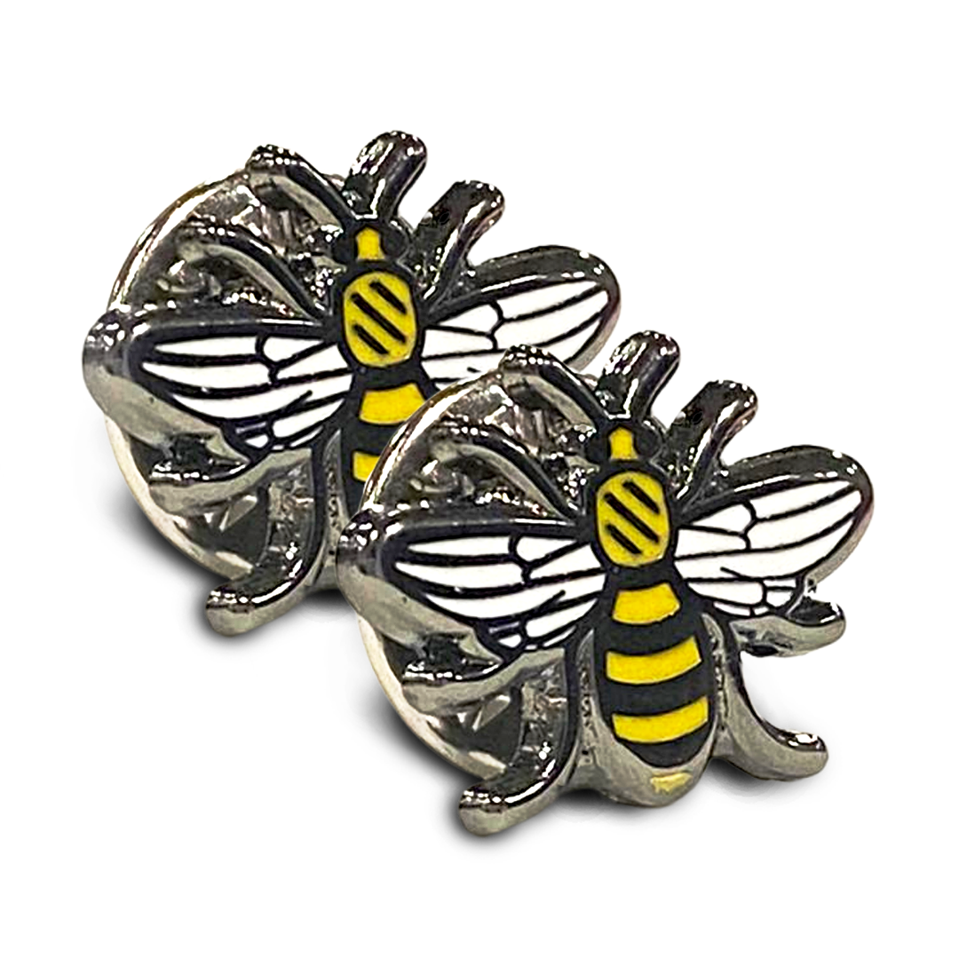 Exclusive BeeManc Bee Pin Badge - 2 Pack