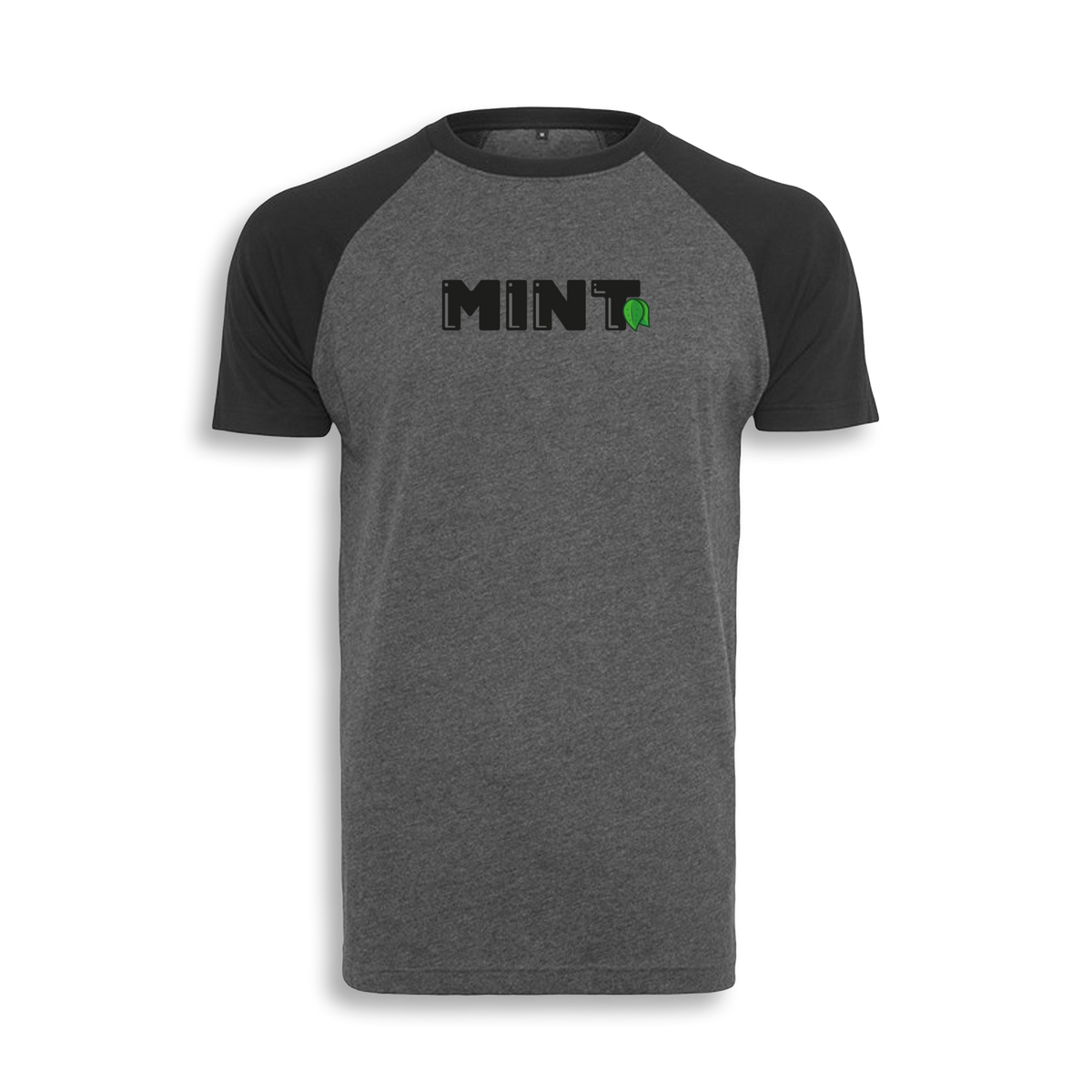 Raglan MINT - BeeManc T-Shirt - Charcoal/Black